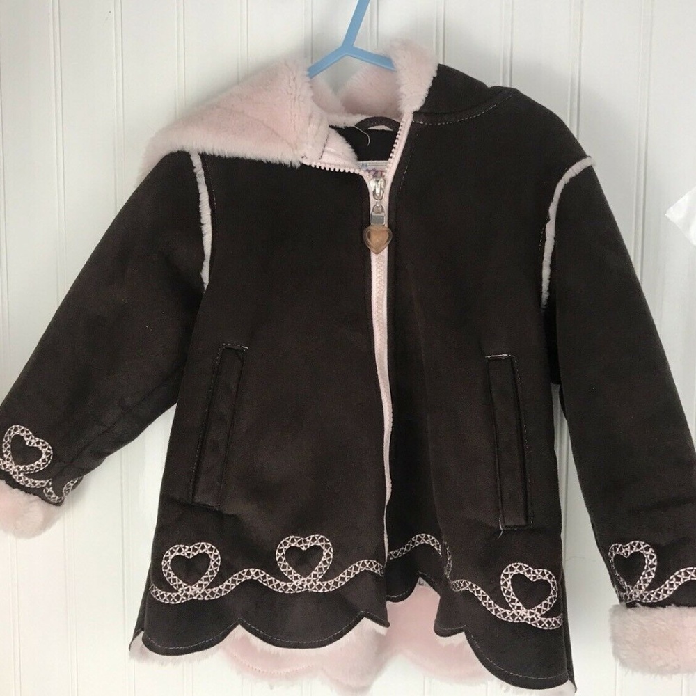 IZZI by ROTHSCHILD Jacket Girl Size 24M Pink Brown